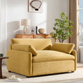 Fauteuil d'appoint grand format en chenille — Blanc