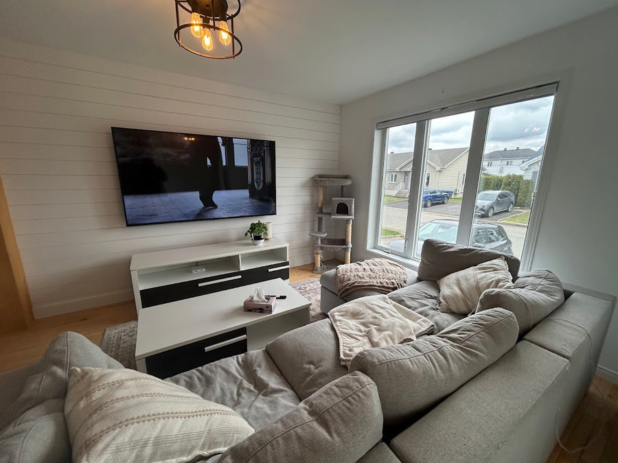 Pièce mise en valeur par Au bercail Home Staging