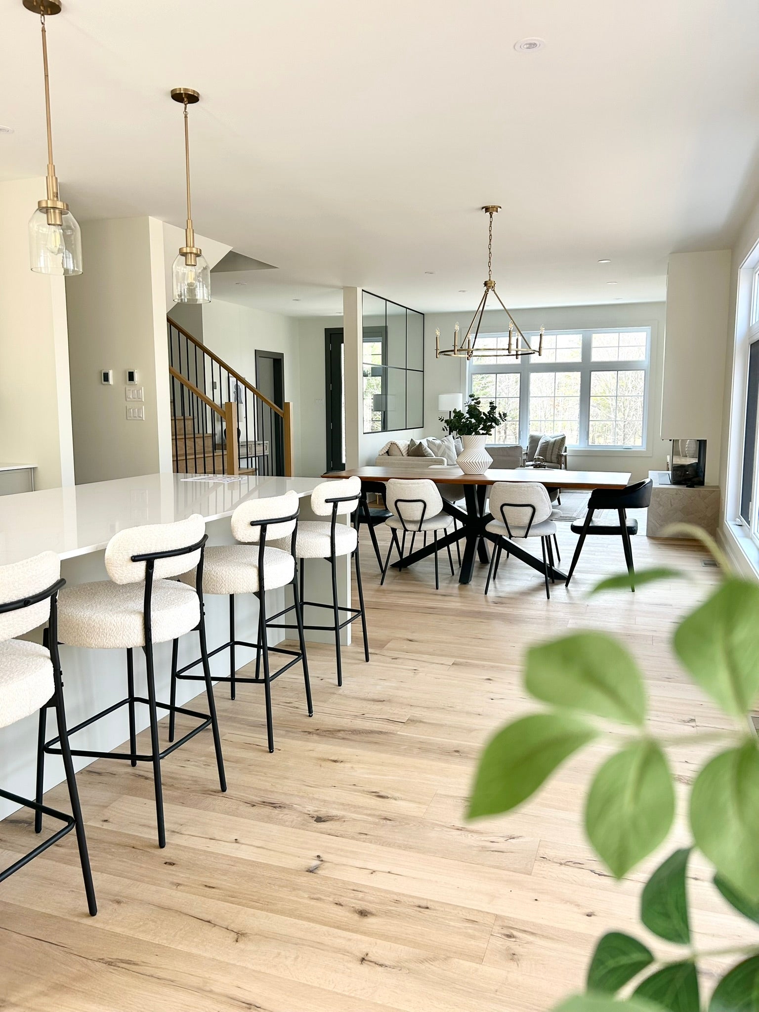 Intérieur mis en valeur par Au bercail Home Staging sur la Rive-Nord